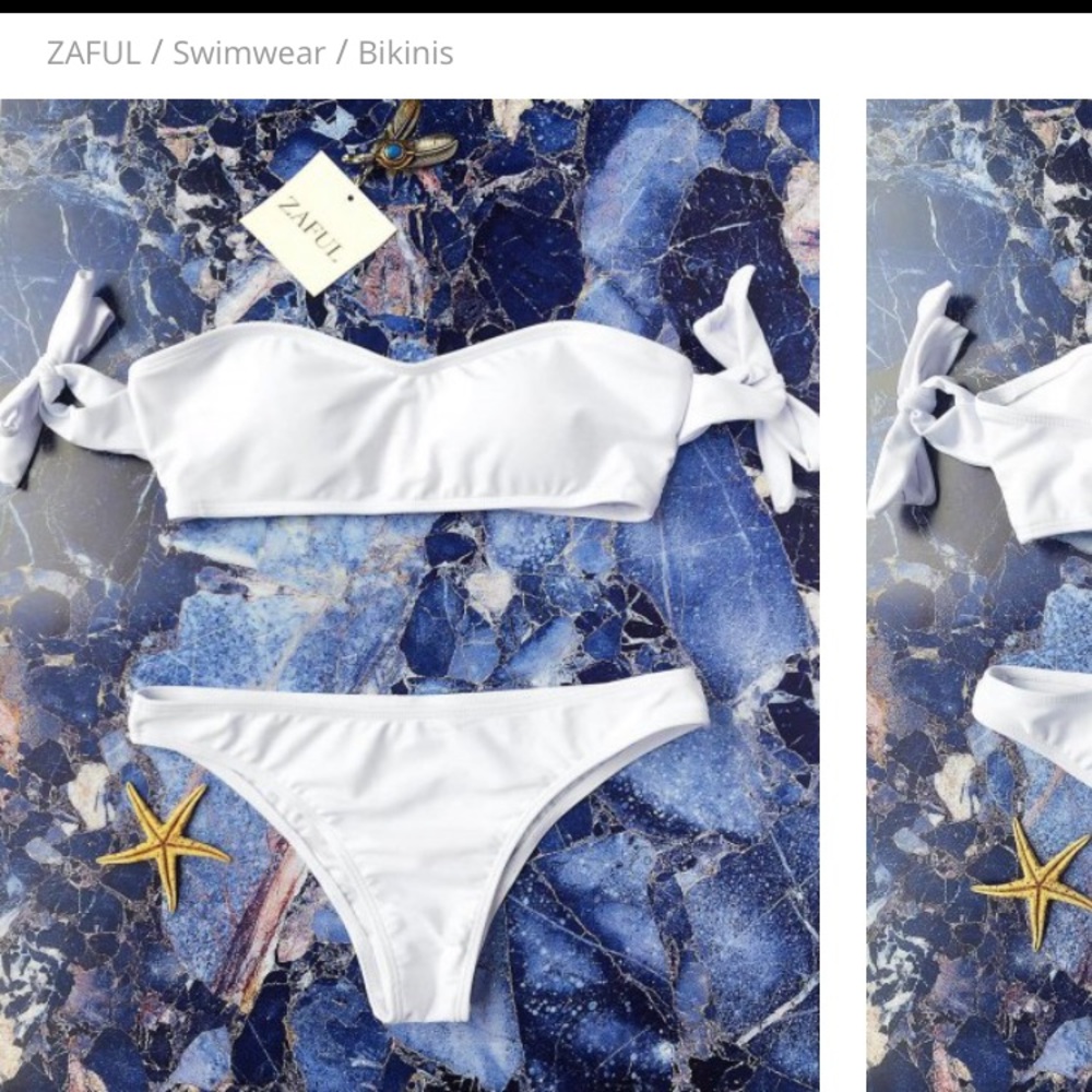 White bikini